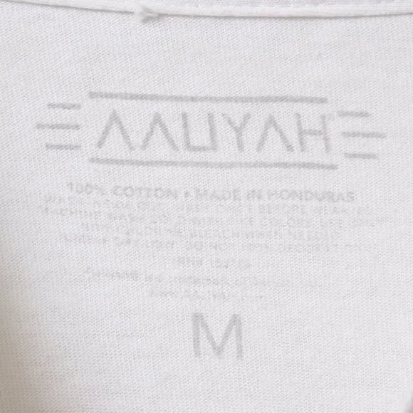 Aaliyah Shirt Women Medium White Princess Of R&B - Picture 2 of 5